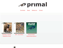 Tablet Screenshot of primal-recordings.com